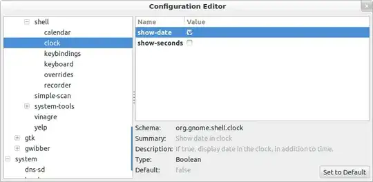 dconf-editor settng for panel clock