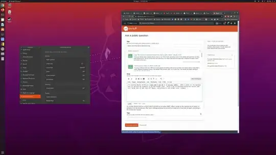 After turning "large text" on