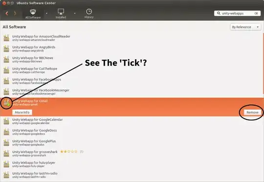 Ubuntu Software Center search results for 'unity-webapps'