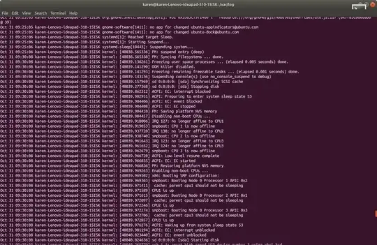 syslog of laptop waking up