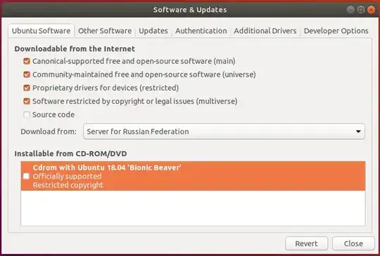 Software & Updates - disable CDROM