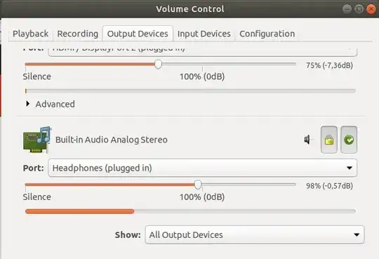 pavucontrol screenshot