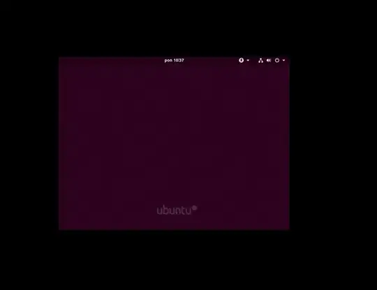 The screen I get after updating ubuntu