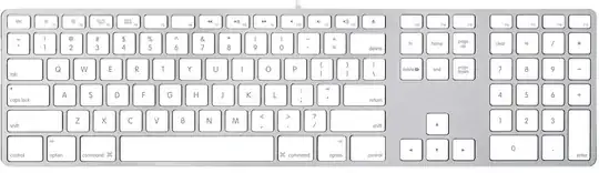 Apple Aluminum Keyboard