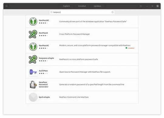 The correct keepassxc