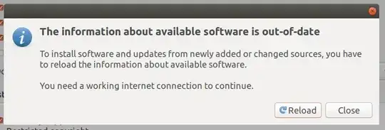 The information about available software is out of date