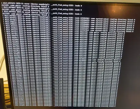 SSD error?