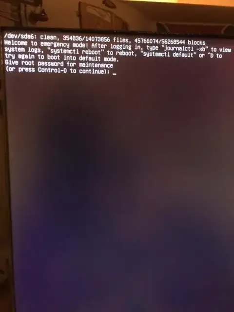 Emergency boot mode image