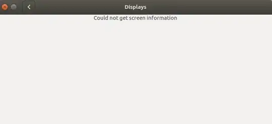 Could not get Screen information
