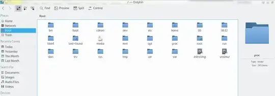 Icons showing normally when running dolphin