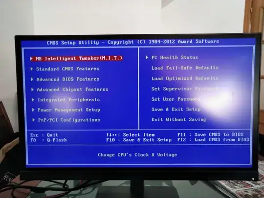 This is the boot menu.