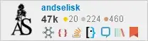profile for andselisk on Stack Exchange, a network of free, community-driven Q&A sites