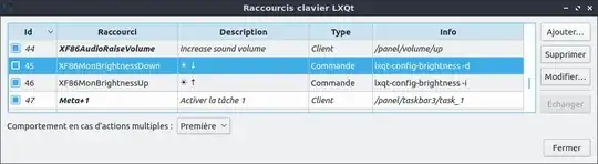 lxqt shortcuts