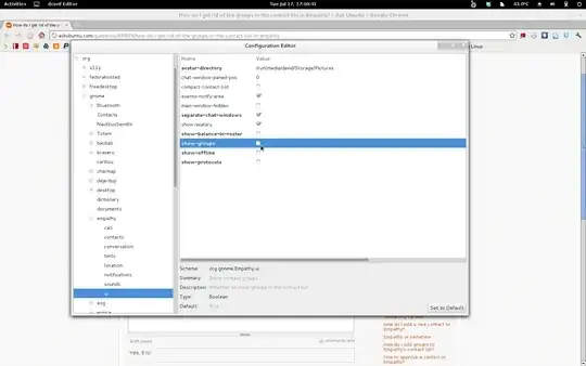 Dconf Editor - Empathy's page