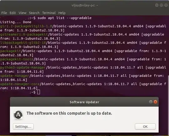 Apt and update-manager