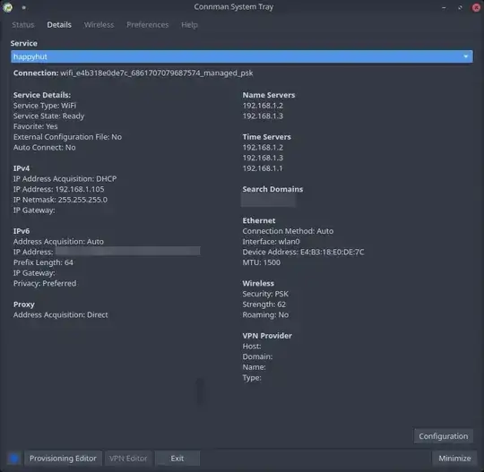 cmst: wireless interface details