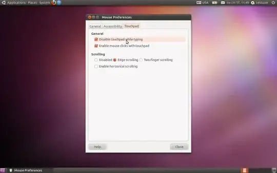 mouse preferences window