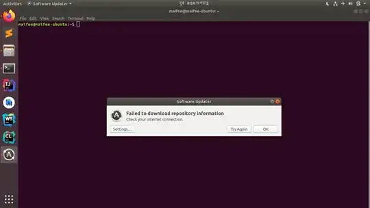 software updater repo info fetch failed