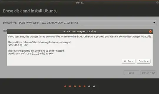 second installation message