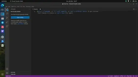 VSCode before pressing F11
