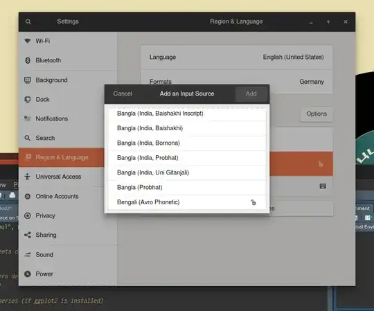 Add an input source dialog
