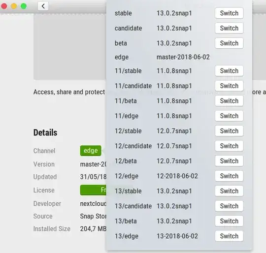 ubuntu snap packages select channel