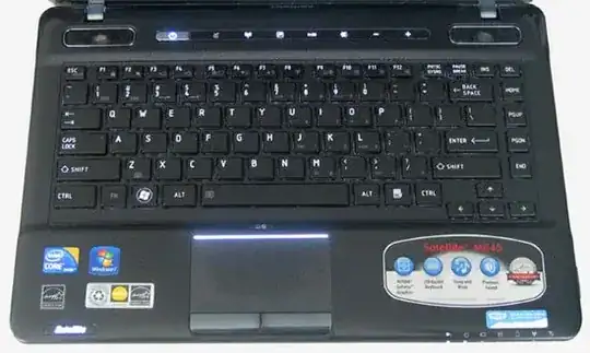 Toshiba M645 keyboard