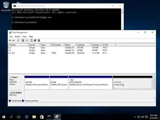 Windows disk management