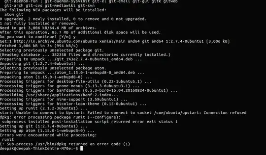 I took the screenshot of the Terminal and it always shows this error.