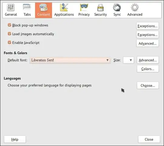 Firefox Font Preferences