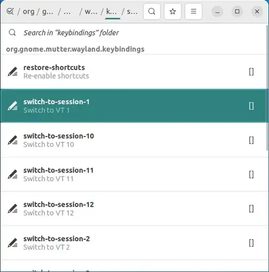 search in dconf-editor