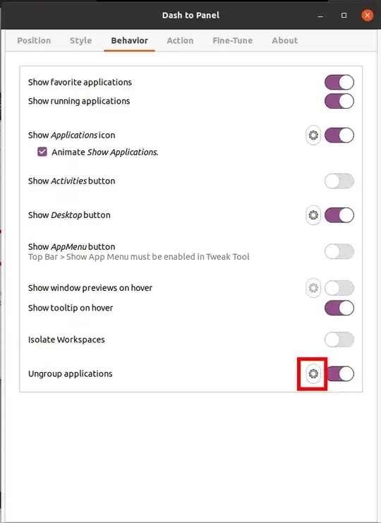 Ungroup Applications