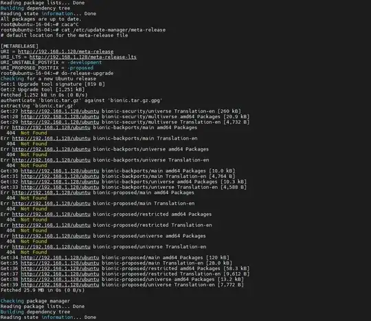 Screenshot of do-release-upgrade output