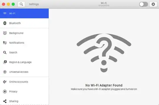 "Settings" does not recognize that there is a driver