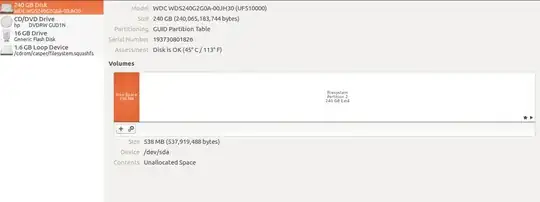 the partition which I delted