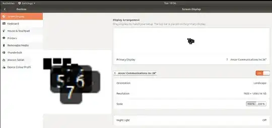 Display Arrangement very small