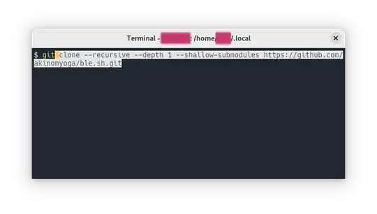 terminal showing autosuggestions