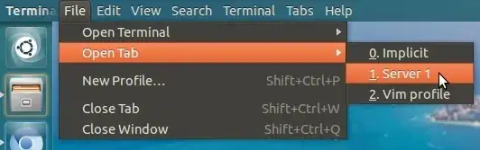 open a new tab with profile from gnome-terminal